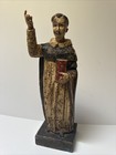 Antique Wood Santo Sculpture Statue Carving Old Master Icon Religious Folk Art