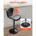 Set Of 2 Bar Stools Swivel Adjustable Bar Chair Modern Pu Leather Pub Bar Chairs