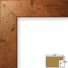 Craig Frames  1 25  Rustic Light Walnut Brown Picture Frame With A Single Mat