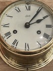 Vintage Schatz German Ship   s Bell Clock Maritime  missing Key 