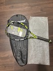 Babolat Pure Aero Tennis Racquet 4 1 4  Grip 100 In   Head Yellow black