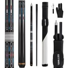 Pool Cue Stick With Case  12 8mm Glass Fiber Pool Cue Stick  Black Rectangle