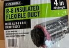 Everbilt 4 In  X 25 Ft  R8 Insulated Flexible Duct Silver Jacket