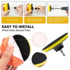 48 Pcs Drill Brush Attachments Set  Scrub Pads   Sponge   Colorful