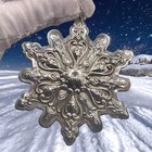 2000 Towle Old Master Snowflake Sterling Silver Christmas Ornament  11th Edition