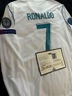 Cristiano Ronaldo Ucl Signed Real Madrid Home Shirt jersey   Coa  17 18  read 