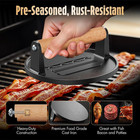 Smash Burger Press  Pre-seasoned Cast Iron Hamburger Smasher  2 Lb Heavy-duty Gr