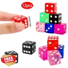 Abilat Casino Dice Set 19mm Blue Pink Black Red Rose Red Green
