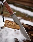 Custom Handmade 16   High Carbon Steel Hunting Bowie Knife With Leather Sheath