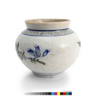 Korean Blue And White Porcelain Jar     Hand-painted  Joseon Dynasty