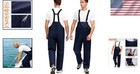 Classic Navy Waterproof Bib Overalls - Lightweight Work Pants For All Outdoors