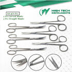 Lot Of 6 Small Sharp Scissors First Aid Sewing Embroidery Str crv Blade Crafts 