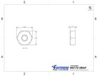 6-32 Machine Screw Hex Nuts Stainless Steel 18-8 Qty 100