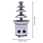 Chocolate Fountain Machine 4 Tier Stainless Luxury Cater Cheese Cascading Fondue
