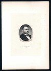 Ulysses S  Grant  Bep Portrait Proof Engraving  India On Card  1871 Casilear