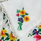 Young Hearts Girls Dress Sz 4t White Yellow Pink Floral Lace Embroidered Vintage
