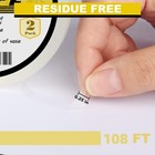2packs Clear Floral Tape - 1 4  Wide Floral Vase Tape  Clear Waterproof Flora   