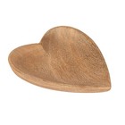 Mango Wood Heart Shaped Bowl Brown 1 Count  pack Of 1 