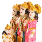 God Ram Darbar Statue Sculpture Idol Figurine Hand Painted Decorative Showpie   