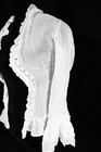 Rare Antique French Victorian Delicate White Cotton Embroidered Blouse Jacket