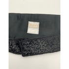 Vintage Delill Hand Beaded Waist Belt Black Gold Silver Abstract Wave Macau