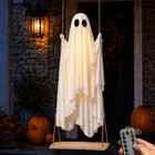 Halloween Decorations Outdoor 5ft Large Hanging Swing Ghost Led Halloween Decor