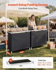 Vevor Folding Portable Bar Table 2 Pcs Bartending Station 38 6 X 15 2 X 34 3 In