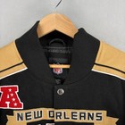 New Orleans Saints Bomber Jacket Mens 3xl Black Gold Nfl Football G-iii Graphic