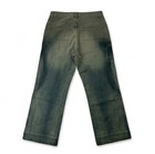 Elkass Llc Airbrushed Chain Graphic Pants - Olive Grunge Straight Leg Trousers