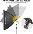 Neewer Softbox Set 24 x24  Lighting Kit For Portraits With E27 Socket Light