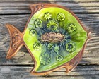 Treasure Craft Usa Sea World Green Fish Dish 
