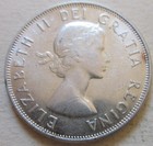 1956 Canada Silver Fifty 50 Cents Half Dollar Coin  Nice Grade  rj964 