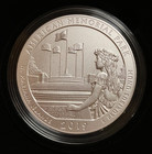 2019-p 5 Oz Burnished Atb American Memorial Park Silver Coin  box  Coa 