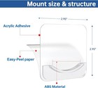 Briofox Adhesive Shower Curtain Rod Holder   No Drilling   Invisible Wall Mount 