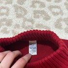 Carter s Kid Poncho Sweater 12 12a Red Bobble Knit Mock Neck Festive Layer