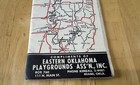 Vintage Lake Ation Land Map Brochure Miami Ok Eastern Playground Association