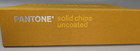 Pantone Solid Chips Uncoated Sample Book Ring Bound Yellow Album