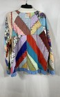 Shopredbirdsews Women s Handmade Patchwork Quilted Ruffle Zip Jacket 48  Chest