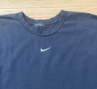 Y2k Black Nike Center Check Long Sleeve Shirt Size Xl No Tag