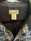 Ll Bean Men   s Heavyweight Blue Flannel Size Medium