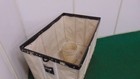 Canvas Basket Truck - 54  X 34  X 37  Industrial Laundry Material Handling Cart