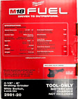 New In Box Milwaukee M18 Fuel 2980-20  Grinder Paddle 4 1 2   6  18 Volt Braking