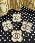 Lot Of 12 Chanel Button 26 Mm Cc Buttons Replacement Logo Metal 1 02 Inch Flower