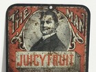 Wrigleys Juicy Fruit Gum Match Wall Safe Holder Tin Litho Advertising