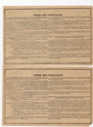 1916 New Bedford Mass Adams Express Co Receipts Wwi Revenue Stamps Theater Film