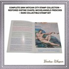 1994 Vatican City Stamp Collection  Sistine Chapel Restoration