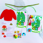 24 Sets Diy Ugly Sweater Ornament Kits  Xmas Foam Crafts For Kids Classroom Pack