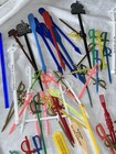 Vintage Lot Of Drink Advertising Bar Stir Swizzle Sticks Olive Picks