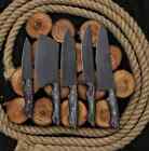 Custom Handmade Forged Carbon Steel Chef Knife Kitchen Knives Chef Set 5 Pcs