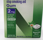 Nicorette Nicotine Stop Smoking Gum 2mg Spearmint Burst 100 Ct - Exp 2027